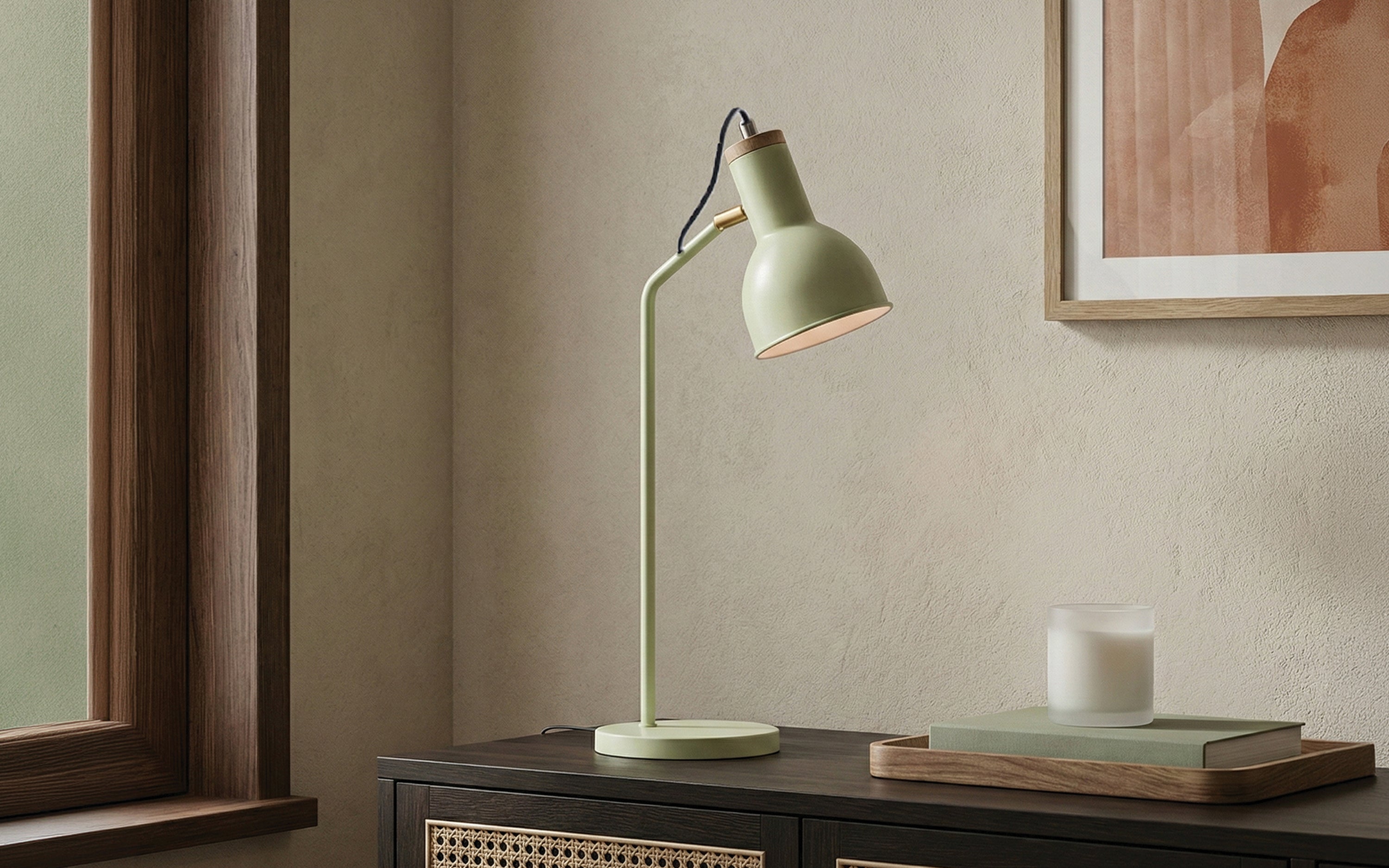 Buy Lisa Green Study Table Lamp - Orange Tree