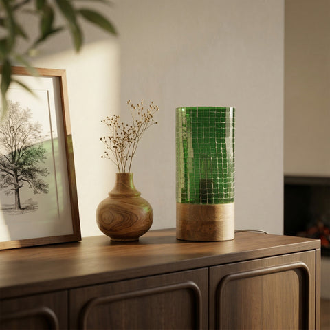 Freedom Tall Green Table Lamp