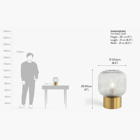 Chi Table Lamp Small