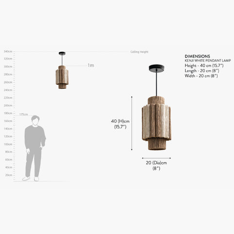 Kenji White Pendant Lamp