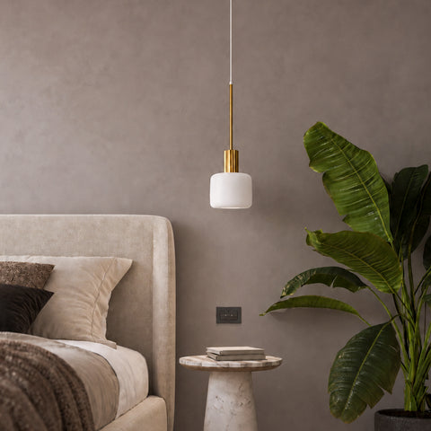 Glided Glass Hanging Lamp Orange Tree