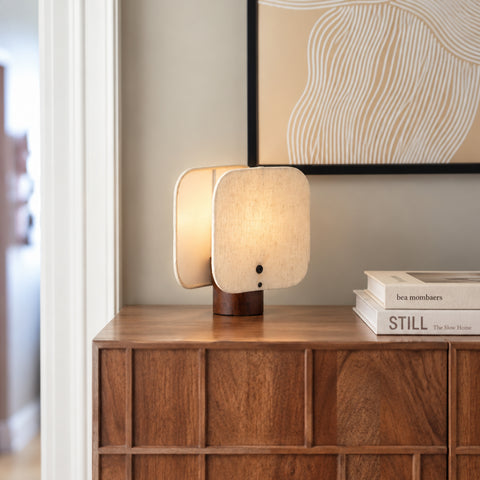 Ujala Wooden Table Lamp Orange Tree