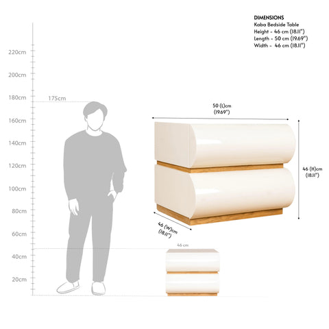 Kaba Bedside Table