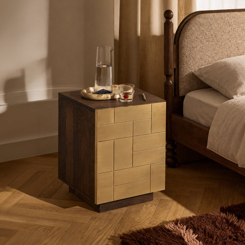 Piet Wooden Bedside