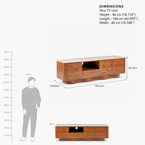Nira Marble TV Unit
