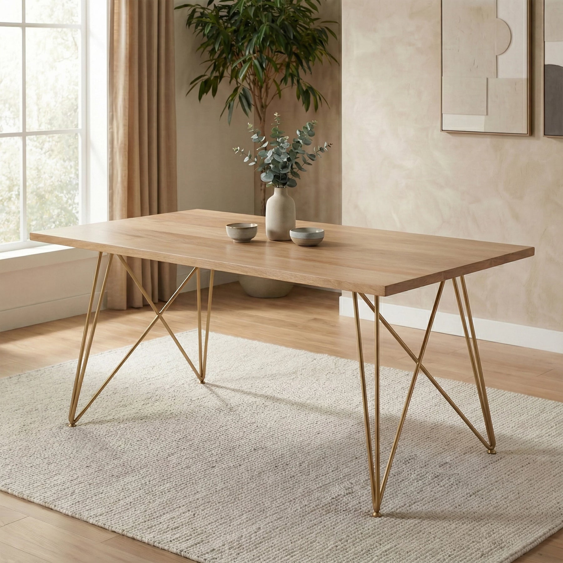 Art Deco Dining Table 6 Seater