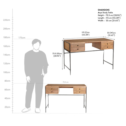 Arya Wooden Study Table