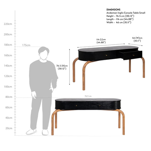 Andaman Inglis Console Table Small