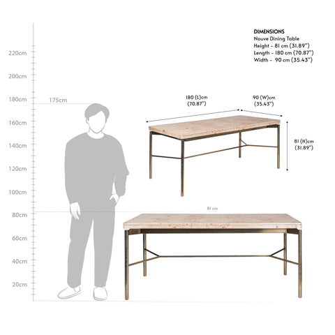 Nouve Dining Table 6 Seater