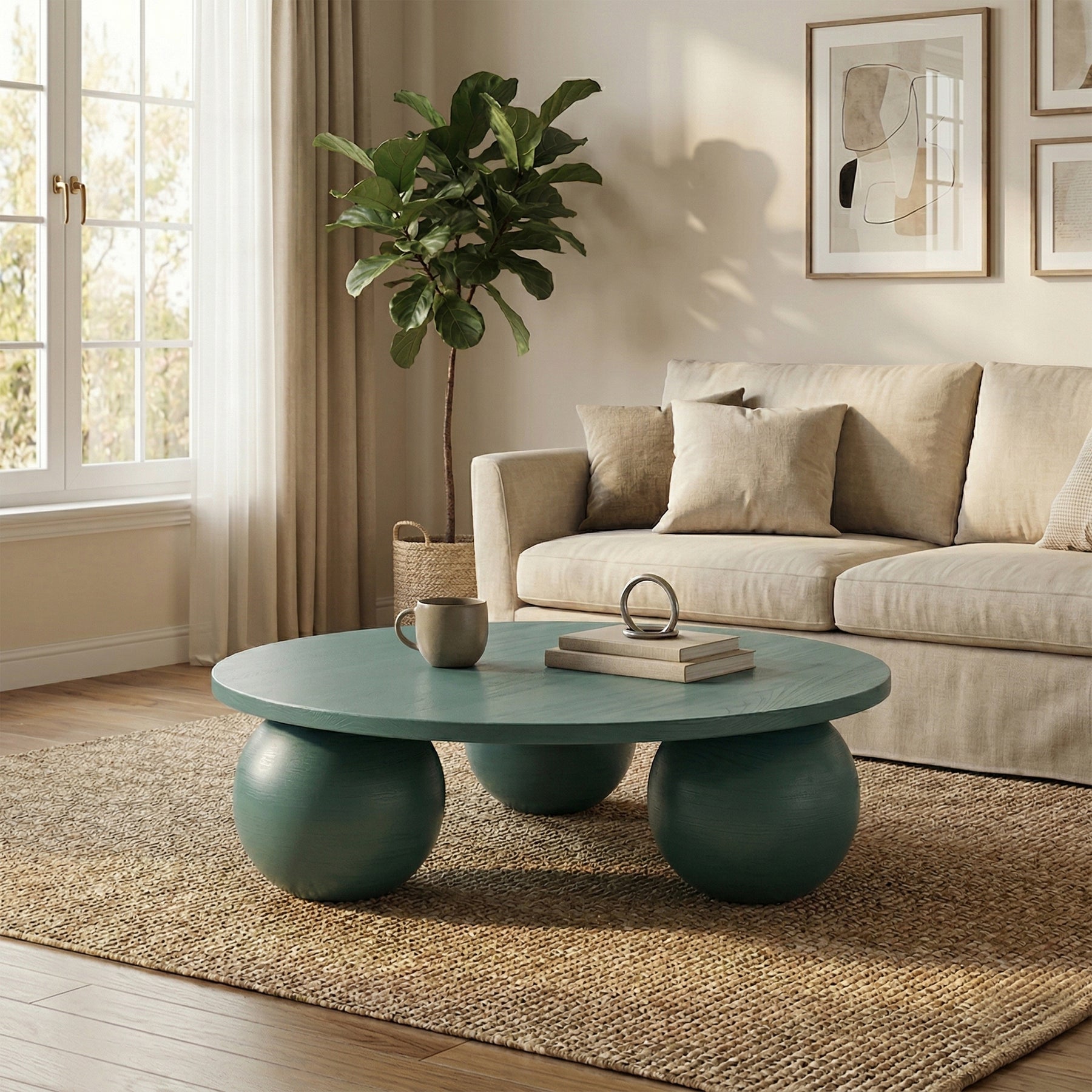 Ala Teal Coffee Table