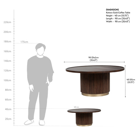 Kotaro Gold Coffee Table