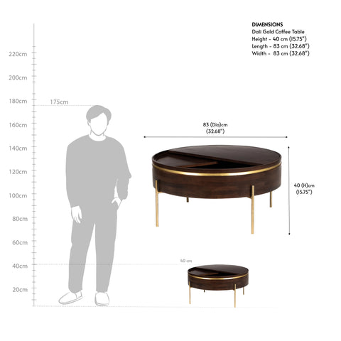 Dali Gold Coffee Table