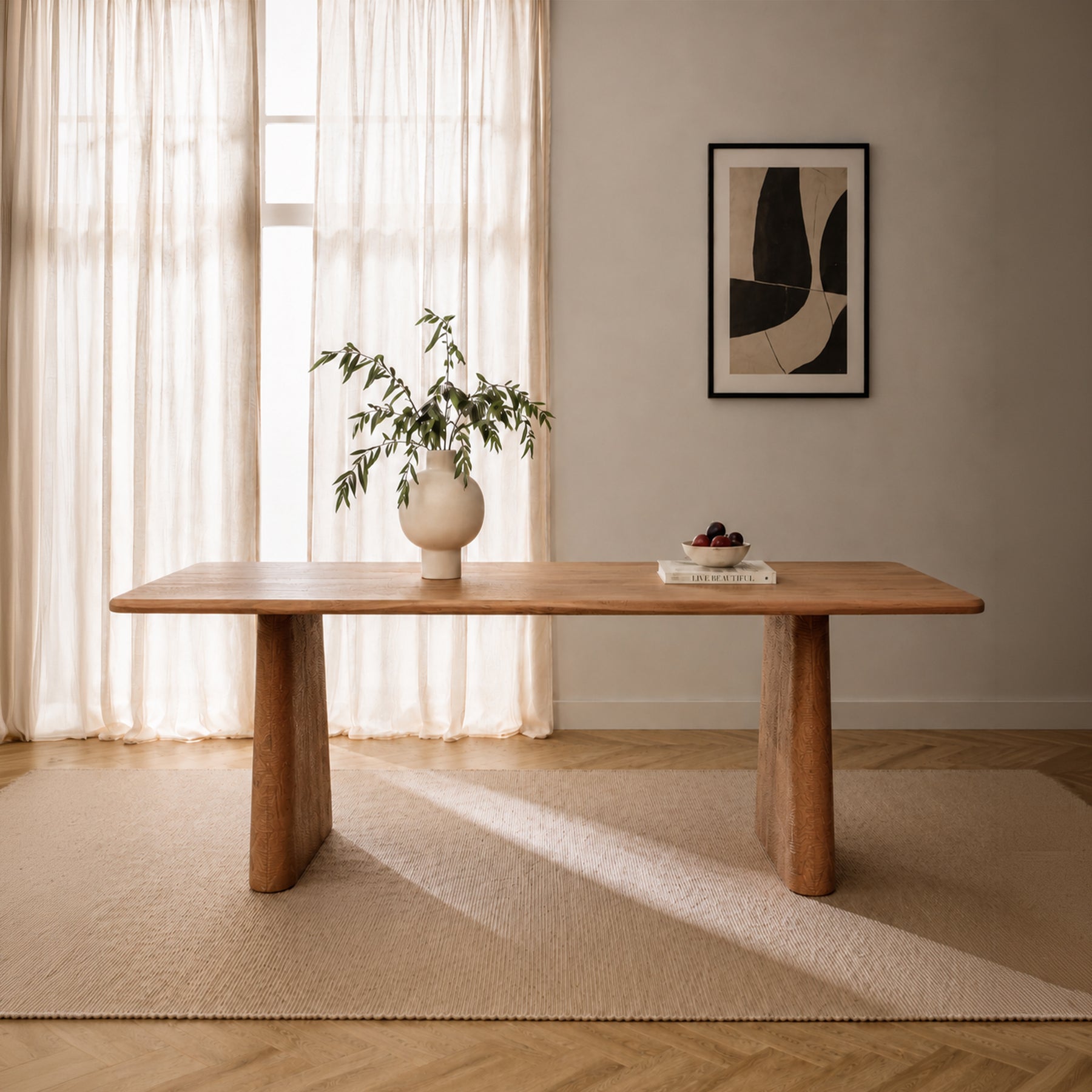 Sculpt Wooden Dining Table