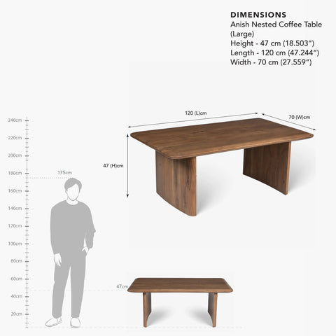 Anish Fusion Nested Coffee Table