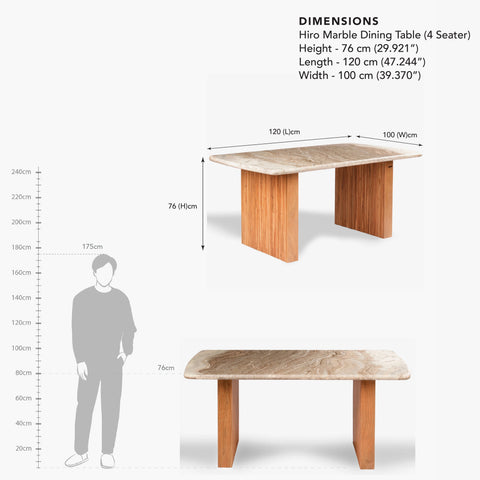 Hiro Marble Dining Table