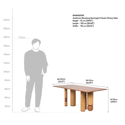 Andaman Baratang Rectangle Dining Table