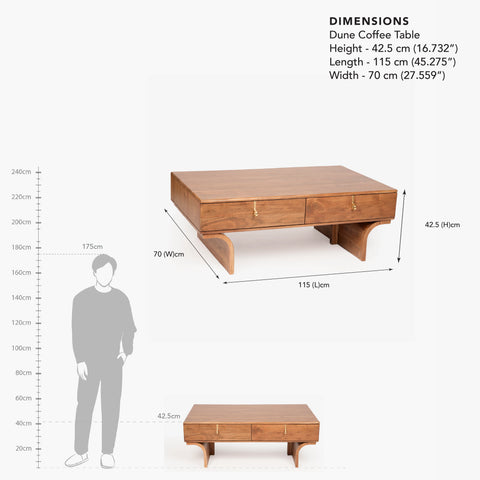 Dune Wooden Coffee Table