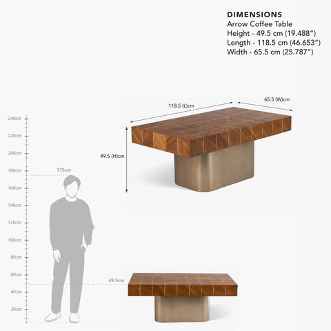 Arrow Wooden Coffee Table