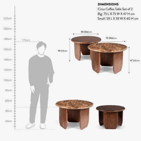 Circa Coffee Table Set of 2