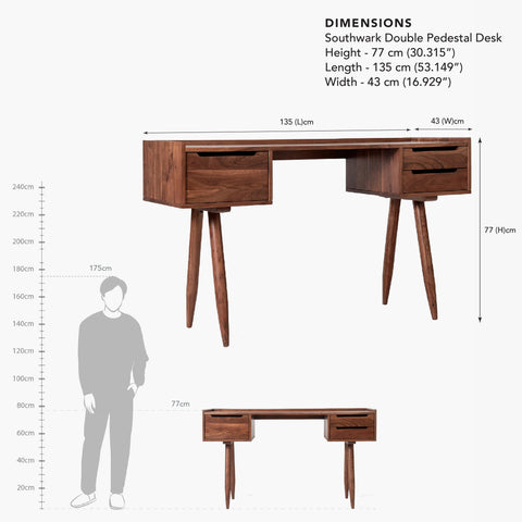 Southwark Double Pedestal Desk
