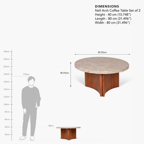 Nell Arch Coffee Table Set of 2