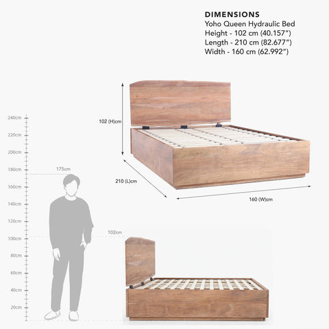 Yoho Queen Hydraulic Bed