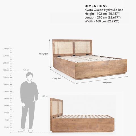 Kyoto Queen Hydraulic Bed