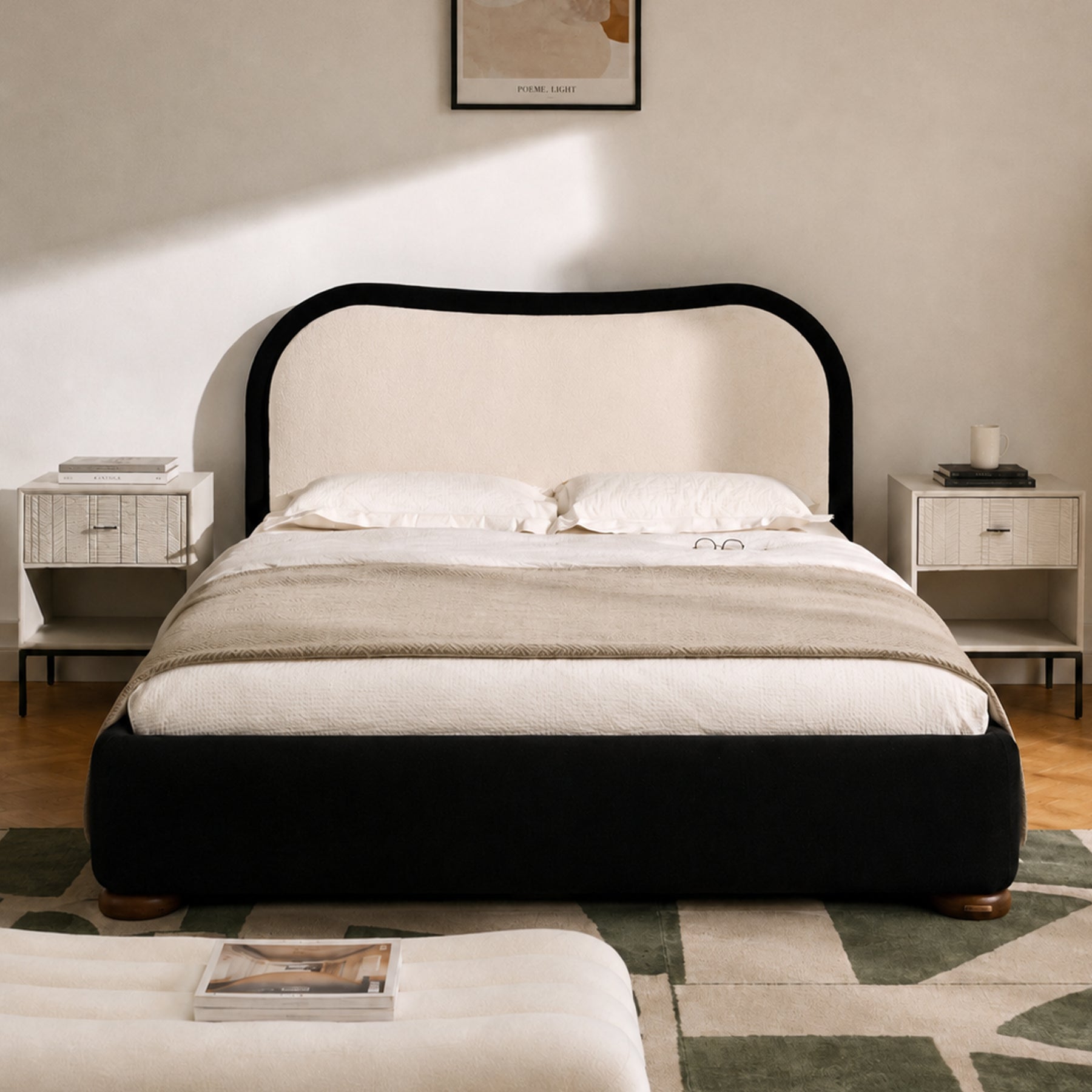 Kaba Upholstered Bed with Storage