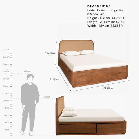 Buda Drawer Storage Bed