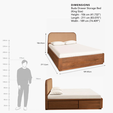 Buda Drawer Storage Bed