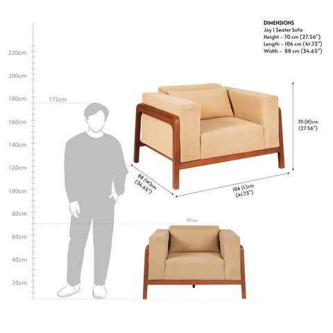 Joy 1 Seater Sofa