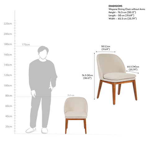 Wayane Dining Chair without Arms
