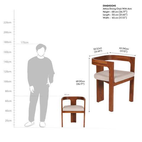 Attica Dining Chair With Arm