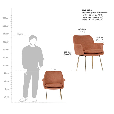 Archi Dining Chair With Armrest