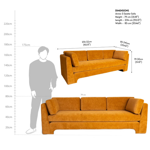 Arrow 3 Seater Sofa