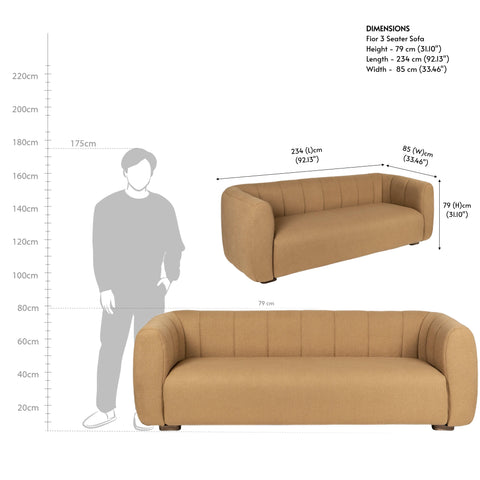 Fior 3 Seater Sofa