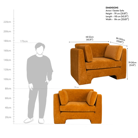 Arrow 1 Seater Sofa