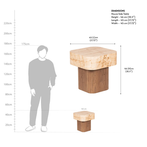 Nouve Wooden Side Table