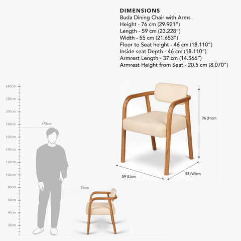 Buda Dining Chair with Arms