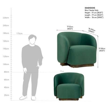 Brio 1 Seater Sofa