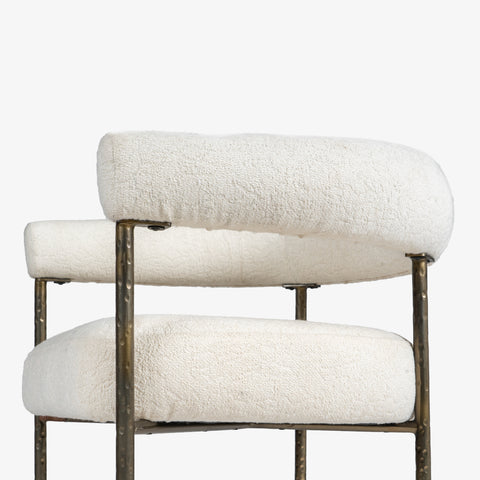Buda chair back and seat detail view
