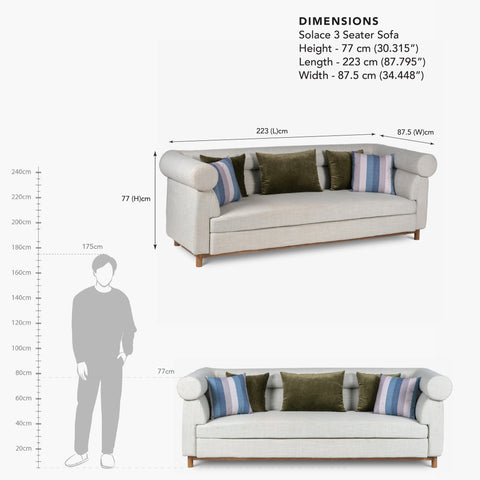 Solace 3 Seater Sofa