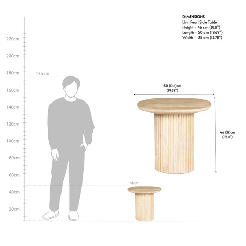 Linn Pearl Side Table