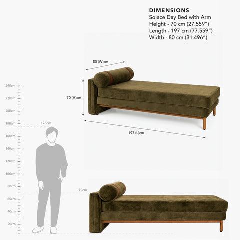 Solace Day Bed with Arm