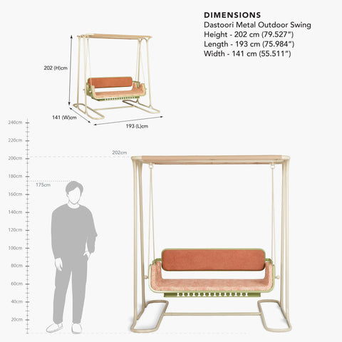 Dastoori Metal Outdoor Swing