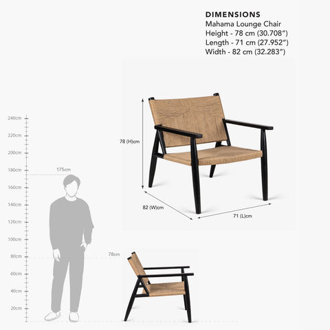 Mahama Wooden Lounge Chair