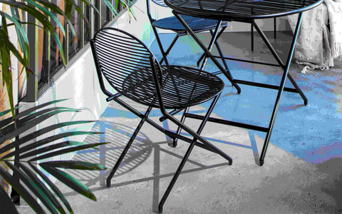 Patio Black Folding Chair