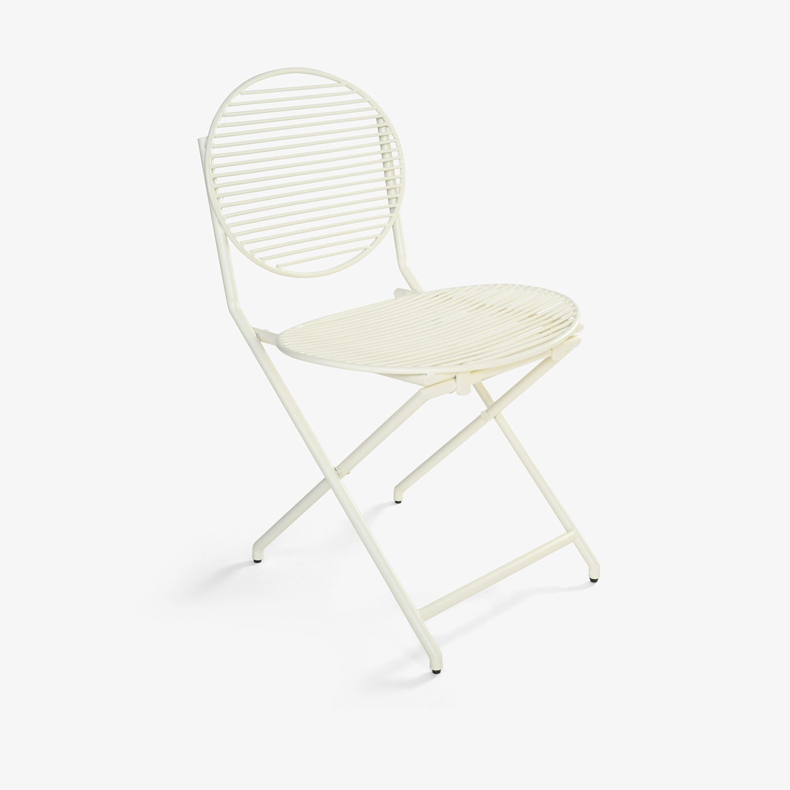 Patio Off White Folding Chair
