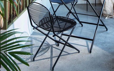 Patio Black Folding Chair