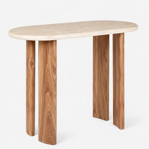 Abacus Marble Console Table